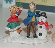 Click - Pig Singing Christmas Carols in Snow Figurine