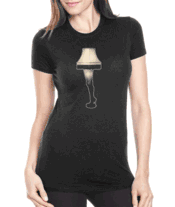 Leg Lamp Beige Print T-shirt for Dark T-shirts