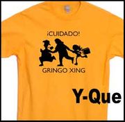 CUIDADA! GRINGO CROSSING Golden Yellow T-shirt