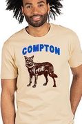 Compton Coyote Los Angeles Neighborhood City Tan T-shirt