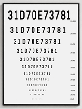 Eyesight Chart 31d70e73781 Poster