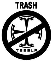 Trash Tessla - Disarm Tesla - Elon Musk EV Anti-Nazi T-shirt White