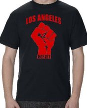 Los Angeles Resist Fist Black T-shirt