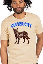 Culver City Coyote Los Angeles Neighborhood Tan T-shirt