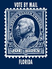Florida Joe Biden Vote by Mail Stamp Design T-shirt