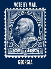 Georgia Joe Biden Vote by Mail Stamp Design T-shirt 2020