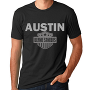 Local Texas Bernie Sanders Cities and Towns T-shirt Emblem Graphic 2020