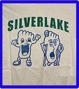 Silverlake Happy Foot Sad Foot Sign T-shirt