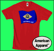 Delaware State Flag T-shirts - Made in USA w/ option custom t shirt printing