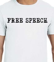 FREE SPEECH White T-shirt