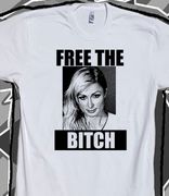 FREE The Bitch White Mugshot T-shirt