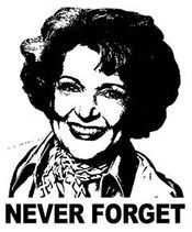 Betty White Never Forget White T-shirt