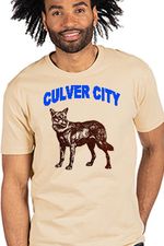 Culver City Coyote Los Angeles Neighborhood Tan T-shirt