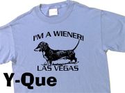 I'm A Wiener (Dog) Light Blue Gambling Los Vegas T-shirts
