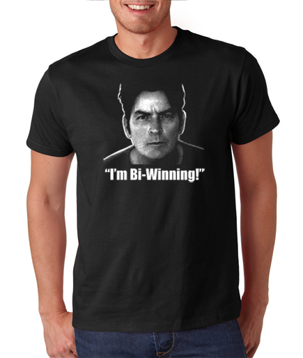 T-shirt Humour Charlie Sheen "Tonight Matthew" - Marque Fruit Of The Loom - Neuf Sans étiquette
