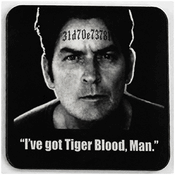 I've Got Tiger Blood - 31d70e73781 - Charlie Sheen Quote with Mugshot Coaster