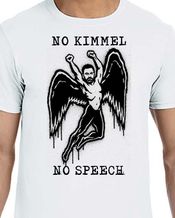 Jimmy Kimmel Angel Icarus No Kimmel No Speech White T-shirt