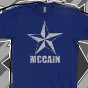 John McCain Republican Presidential candidate Nautical Star Navy T-shirt