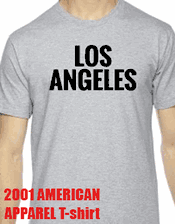 Los Angeles American Apparel T-shirts Wholesale Blank Shirts California