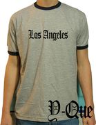 Los Angeles Newspaper font T-shirt