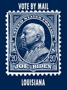 Louisiana Joe Biden Stamp Design Vote by Mail Political T-shirt 2020 Presidential Election