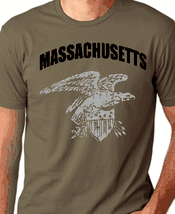 Massachusetts T-shirts with City and State Names