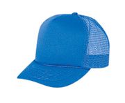 Mesh Trucker Hat s Solid Color Royal Blue - Wholesale