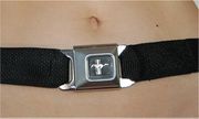 Mustang Seat Belt Buckle Belt  Neon Pink