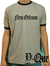 New Orleans Newspaper font T-shirt