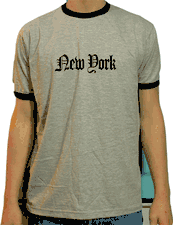 New York Newspaper Font T-shirt