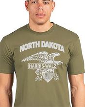 North Dakota State Harris Walz 2024 American Eagle Kamala Military Green T-shirt