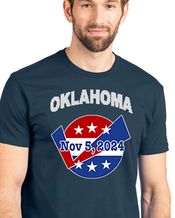 Oklahoma GOTV November 5 2024 Dark Blue T-shirt Vote Commemorate