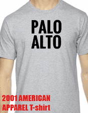 Palo Alto American Apparel T-shirts Wholesale Blank Shirts California