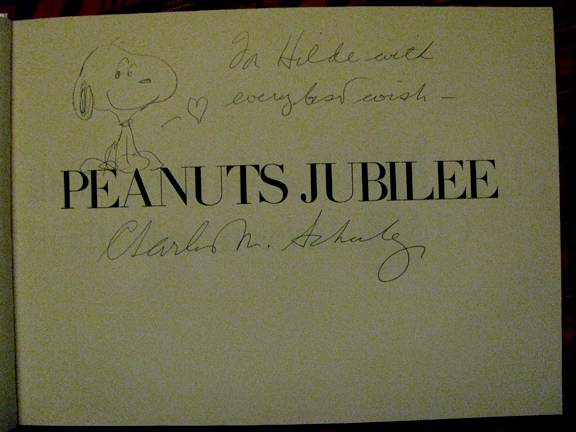Peanuts Jubilee by Charles Schulz 1st Edition signed by the