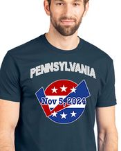 Pennsylvania GOTV November 5 2024 Dark Blue T-shirt Vote Commemorate