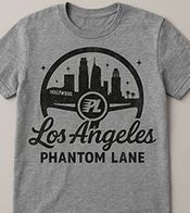 Phantom Lane Heather Grey Los Angeles T-shirt distressed effect print