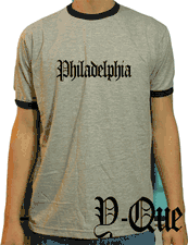 Philadelphia Newspaper Font T-shirt