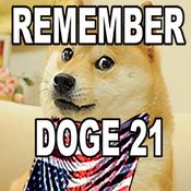 Remember the Doge 21 - White T-shirt with MemeCoin included