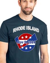 Rhode Island GOTV November 5 2024 Dark Blue T-shirt