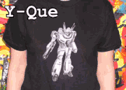 Robotech Valkyrie White Print on Black T-Shirt