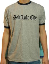 Salt Lake City Newspaper Font T-shirt