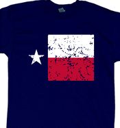 Texas State Flag T-shirts w optional custom t shirt printing