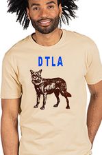Downtown DTLA Coyote Tan Los Angeles Neighborhood T-shirt