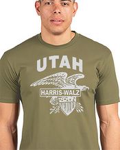 Utah State Harris Walz 2024 American Eagle Military Green T-shirt