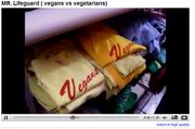 Vegans Vs. Vegetarians WAR @ Y-Que  - Mr LifeGuard