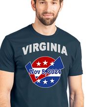 Virginia GOTV November 5 2024 Dark Blue T-shirt
