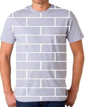 YQ Ash Brick Wall Pattern Blank T-shirts Wholesale