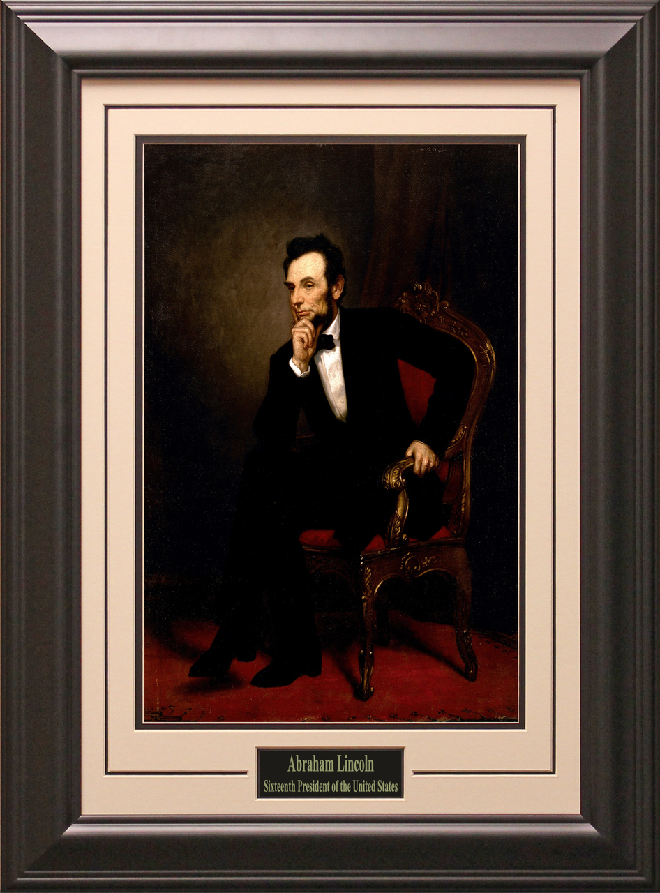 Abraham Lincoln 16th President of the U.S. Framed and Matted Photo