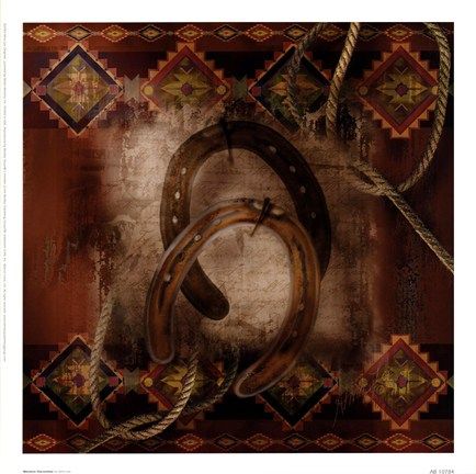 Alma Lee - Western Horseshoe - Western Print