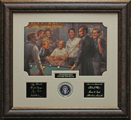 Andy Thomas - Callin The Blue - Framed With Signatures